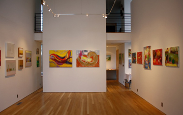 inside of Les Yeux du Monde art gallery