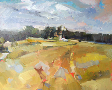 Open Field with Passing Clouds by Isabelle Abbot at Les Yeux du Monde Art Gallery