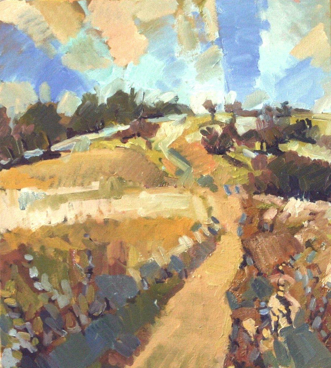 Brambles, Hilltop, Sky by Isabelle Abbot at Les Yeux du Monde Art Gallery
