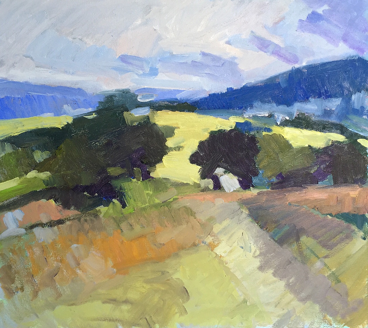 A Sunlit Knoll by Isabelle Abbot at Les Yeux du Monde Art Gallery