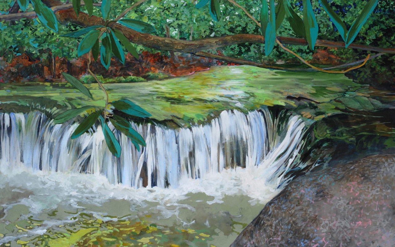 Stone Mountain Cascade by Elizabeth Bradford at Les Yeux du Monde Art Gallery