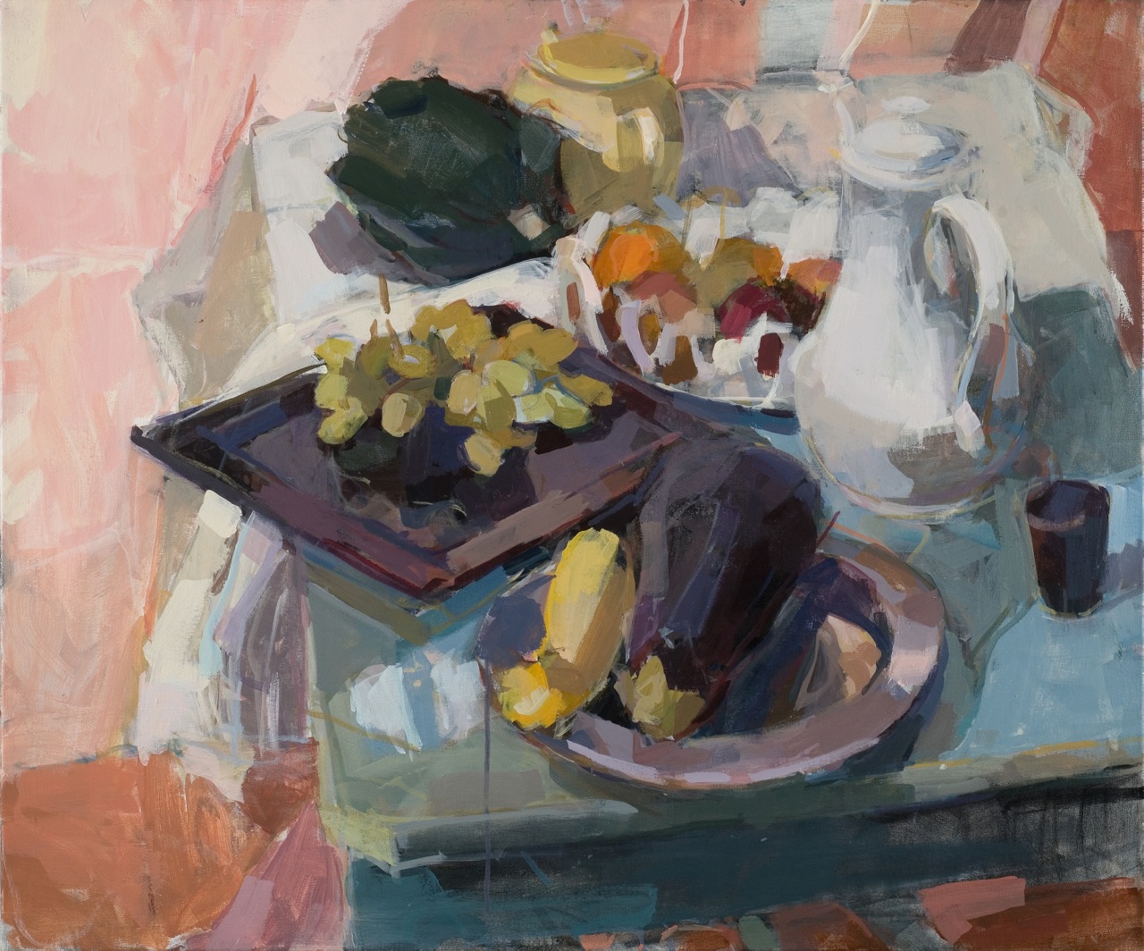 Aubergine by Jessie Coles at Les Yeux du Monde Art Gallery