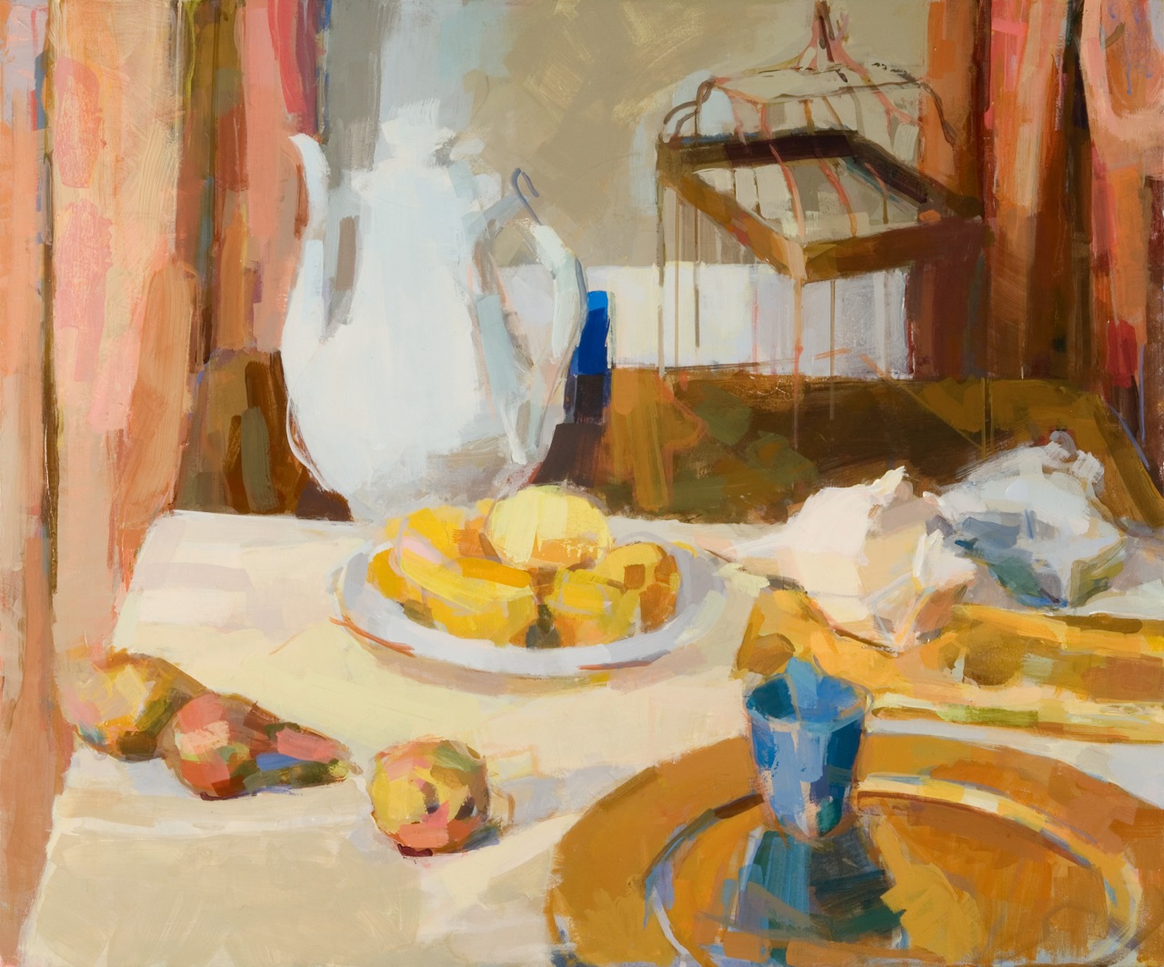 White Coffee Pot II by Jessie Coles at Les Yeux du Monde Art Gallery