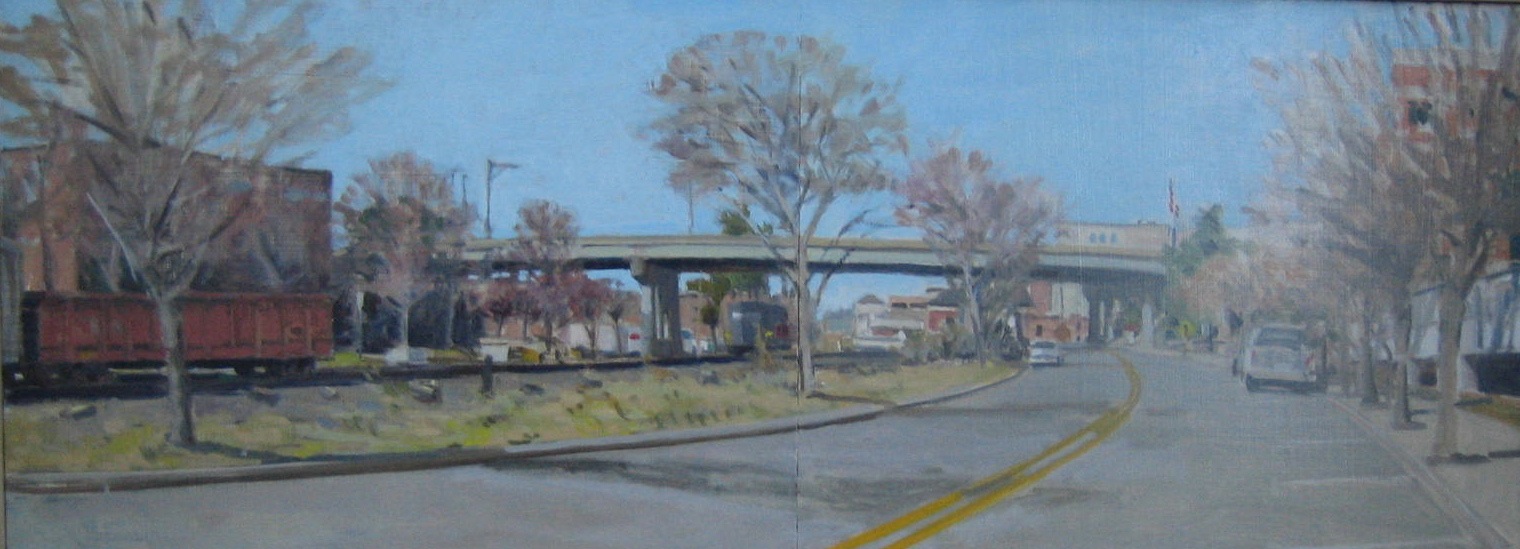 Belmont Bridge by Richard Crozier at Les Yeux du Monde Art Gallery