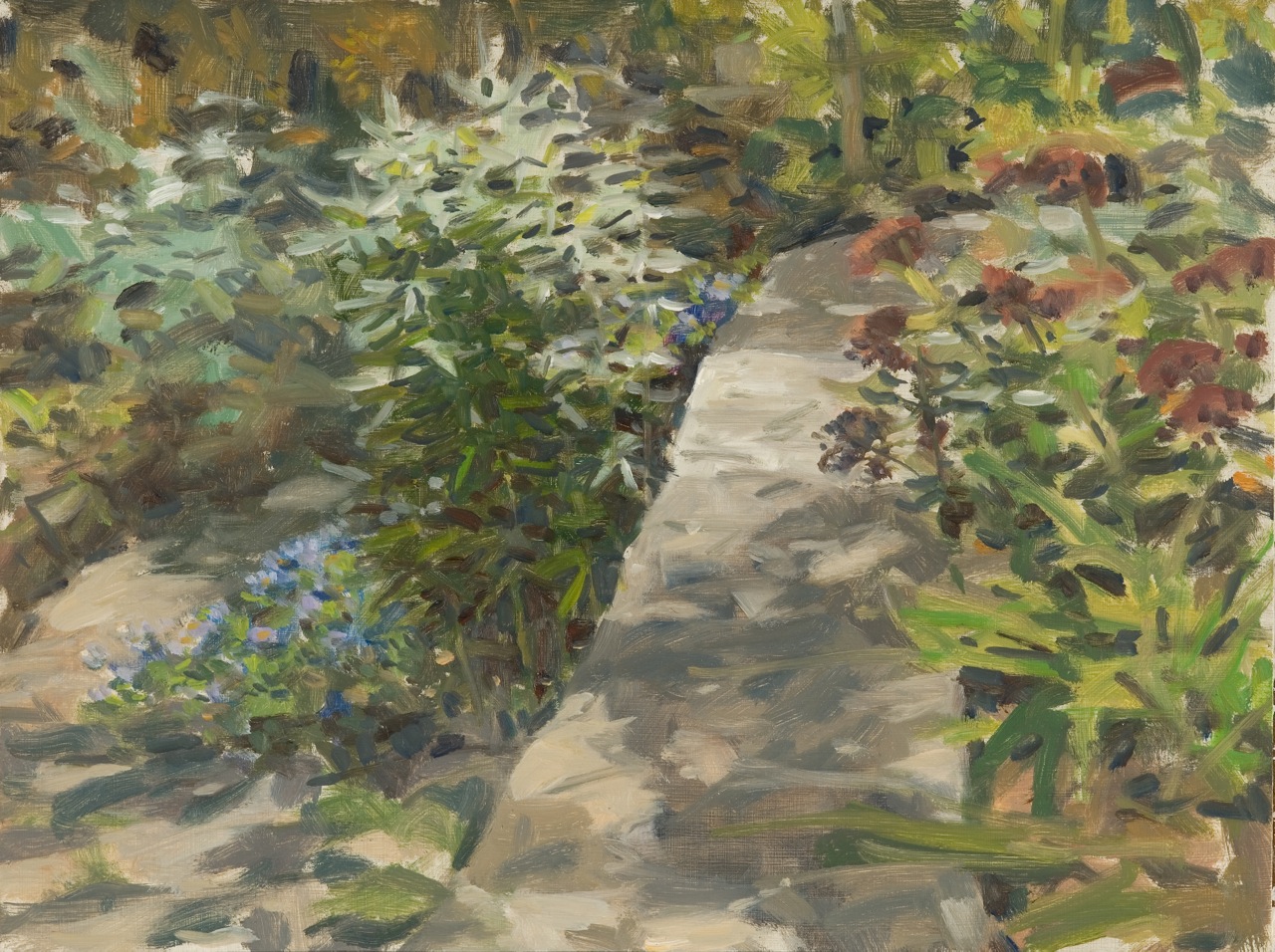 Garden Wall by Richard Crozier at Les Yeux du Monde Art Gallery
