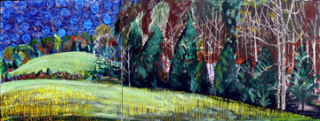 iew from the Kitchen Diptych IV by John Borden Evans at Les Yeux du Monde Art Gallery
