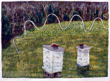 Winter Bee by John Borden Evans at Les Yeux du Monde Art Gallery