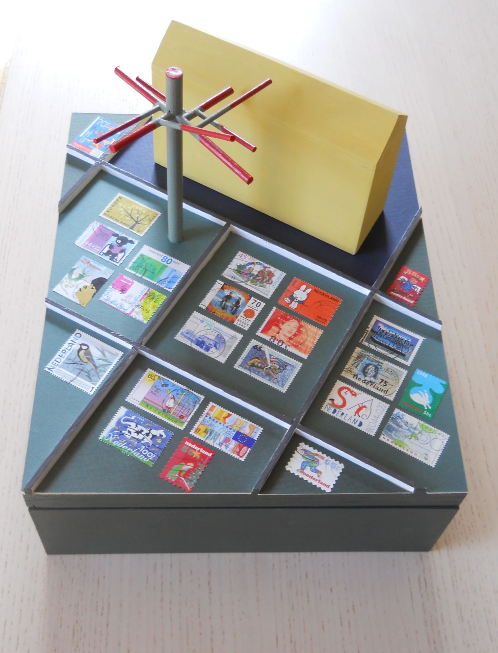 Philatelic Garden by Theo van Groll at Les Yeux du Monde Art Gallery