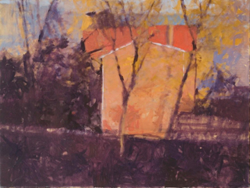 Catharine’s House, Brownsburg, Late November by Annie Harris Massie at Les Yeux du Monde Art Gallery