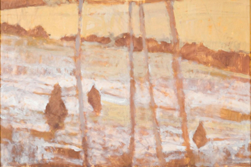 Snow Melting Below the Red Hill, Lone Jack Farm by Annie Harris Massie at Les Yeux du Monde Art Gallery