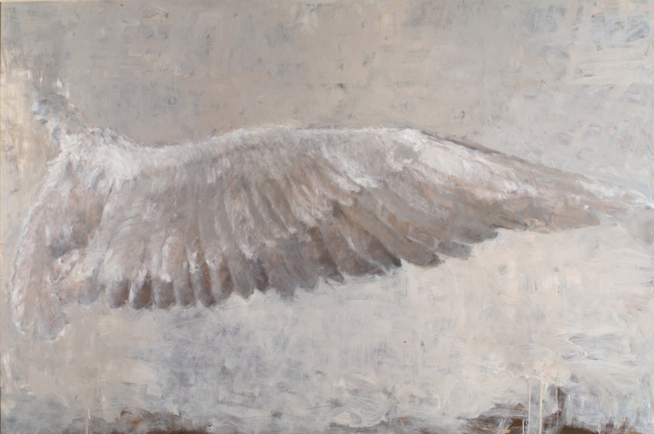 Pale Hawk Wing by Anne Harris Massie at Les Yeux du Monde Art Gallery