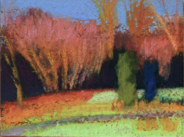 A Blue Bush by John McCarthy at Les Yeux du Monde Art Gallery