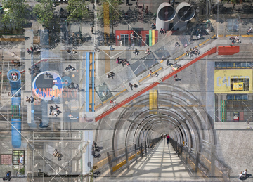 Pompidou Perspectives II (Paris) by Patricia McClung at Les Yeux du Monde Gallery