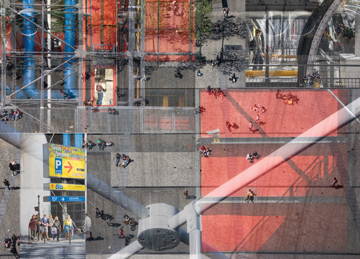 Pompidou Perspectives III (Paris) by Patricia McClung at Les Yeux du Monde Gallery