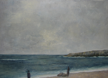 Beach Scene IV (Warnings) by Genevieve McConnell