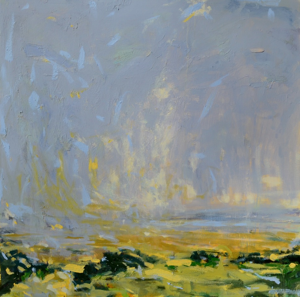 Garden Beside a River by Susan Mcalister at Les Yeux du Monde Art Gallery