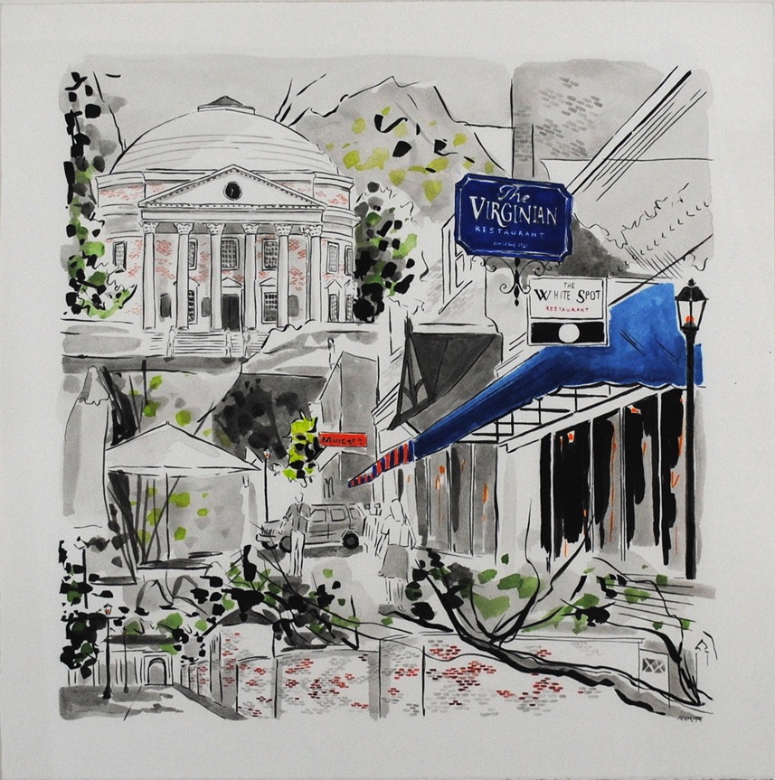 Dear Ole UVA by Peyton Hurt Millikan at Les Yeux du Monde Art Gallery
