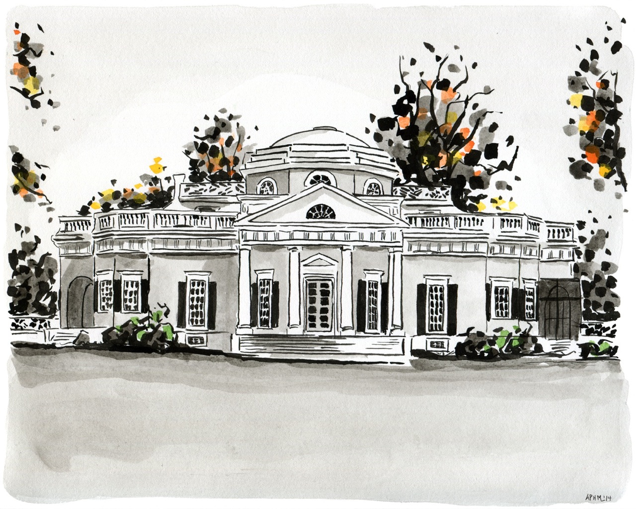 Monticello by Peyton Hurt Millikan at Les Yeux du Monde Art Gallery