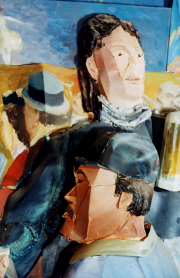 After Manet’s “At the Bar”, detail.
