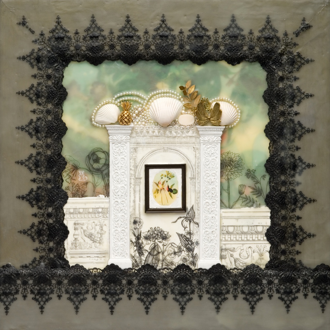 Garden Walls by Lindsey Oberg at Les Yeux du Monde Art Gallery
