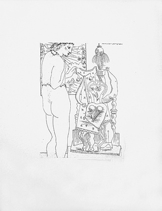 Marie-Thérèse considérant son Effigie surréaliste sculptée by Pablo Picasso at Les Yeux du Monde Art Gallery