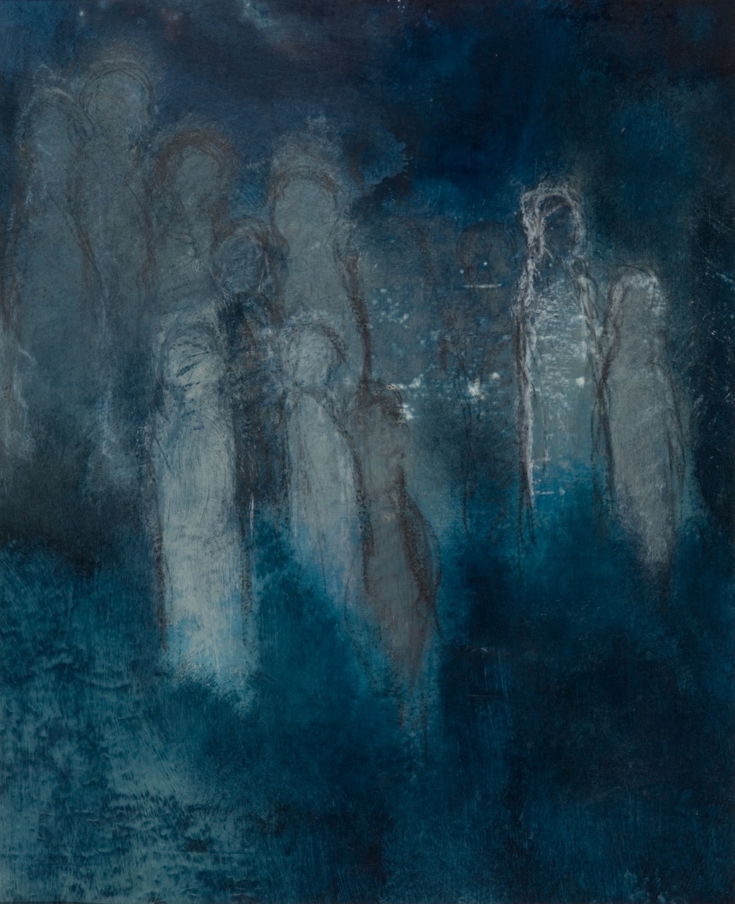 The Night Gathering by Anne Slaughter at Les Yeux du Monde Art Gallery