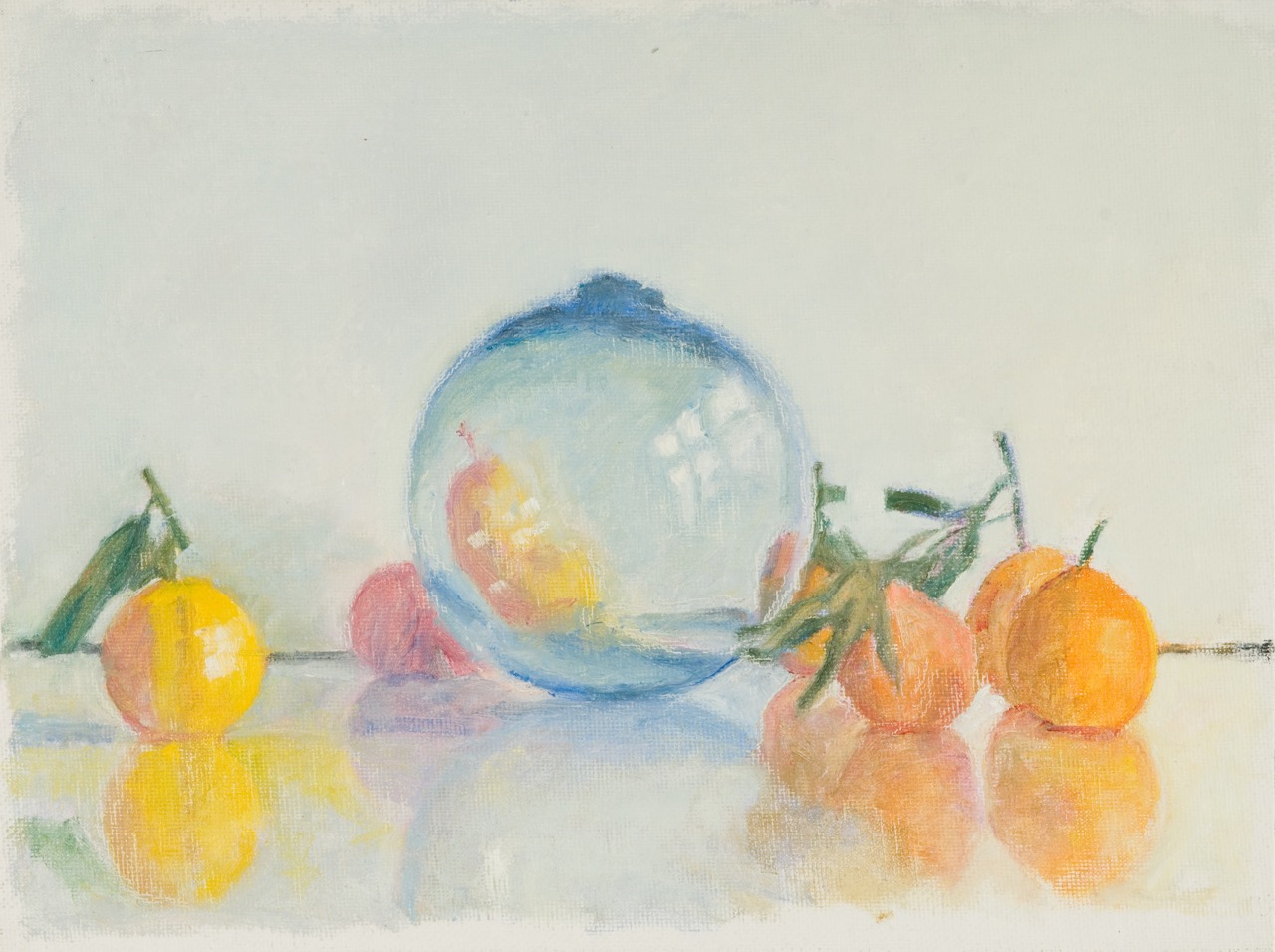 Katya's Bubble with Tangerines at Les Yeux du Monde Art Gallery