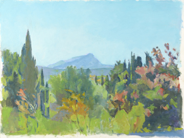 Mont Sainte-Victoire, Morning by David Summers at Les Yeux du Monde Art Gallery