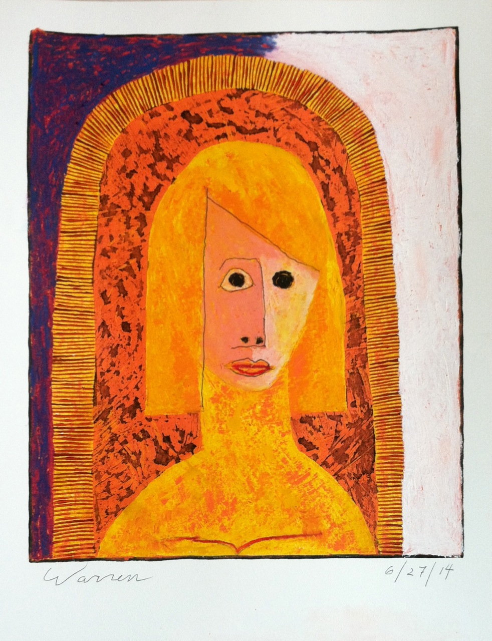 Byzantine Woman by Russ Warren at Les Yeux du Monde Art Gallery