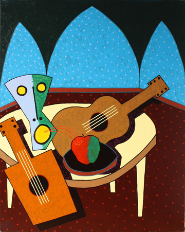 Still Life with Apple by Russ Warren at Les Yeux du Monde Gallery