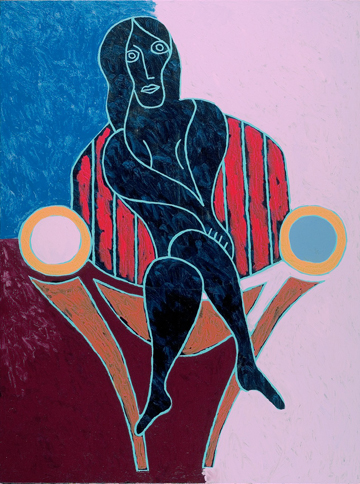 Woman in Armchair by Russ Warren at Les Yeux du Monde Gallery