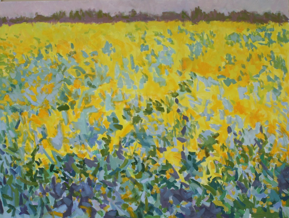 Mustard, Yellows by Priscilla Whitlock at Les Yeux du Monde Art Gallery