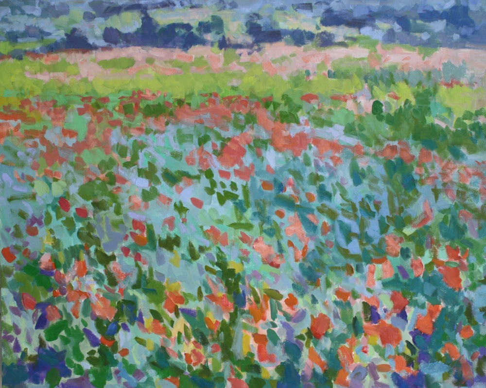 Summer, Poppies by Priscilla Whitlock at Les Yeux du Monde Art Gallery