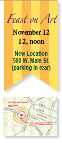 Feast on Art banner - November 12 at noon