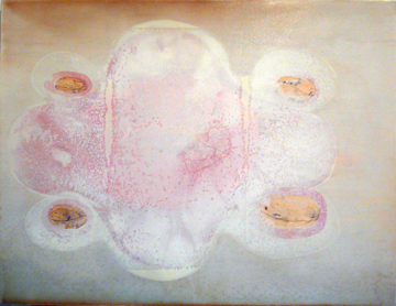 Pale Cloud with Gold Corners by Dean Dass at Les Yeux du Monde Art Gallery