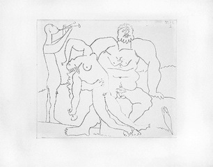 Bacchanale au Flûtiste by Pablo Picasso at Les Yeux du Monde Art Gallery