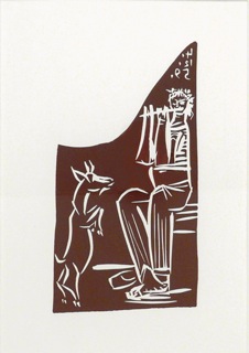 Flûtiste et Chèvre savante by Pablo Picasso at Les Yeux du Monde Art Gallery