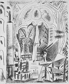 L'Atelier de Cannes, 1955 by Pablo Picasso at Les Yeux du Monde Art Gallery