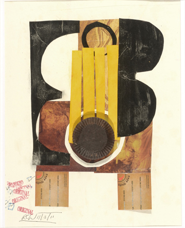 Guitar with Reece's Cup by Russ Warren Les Yeux du Monde Art Gallery